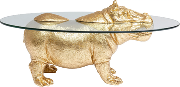 HIPPO - Polyresin and glass high side table by KARE Design - view 3